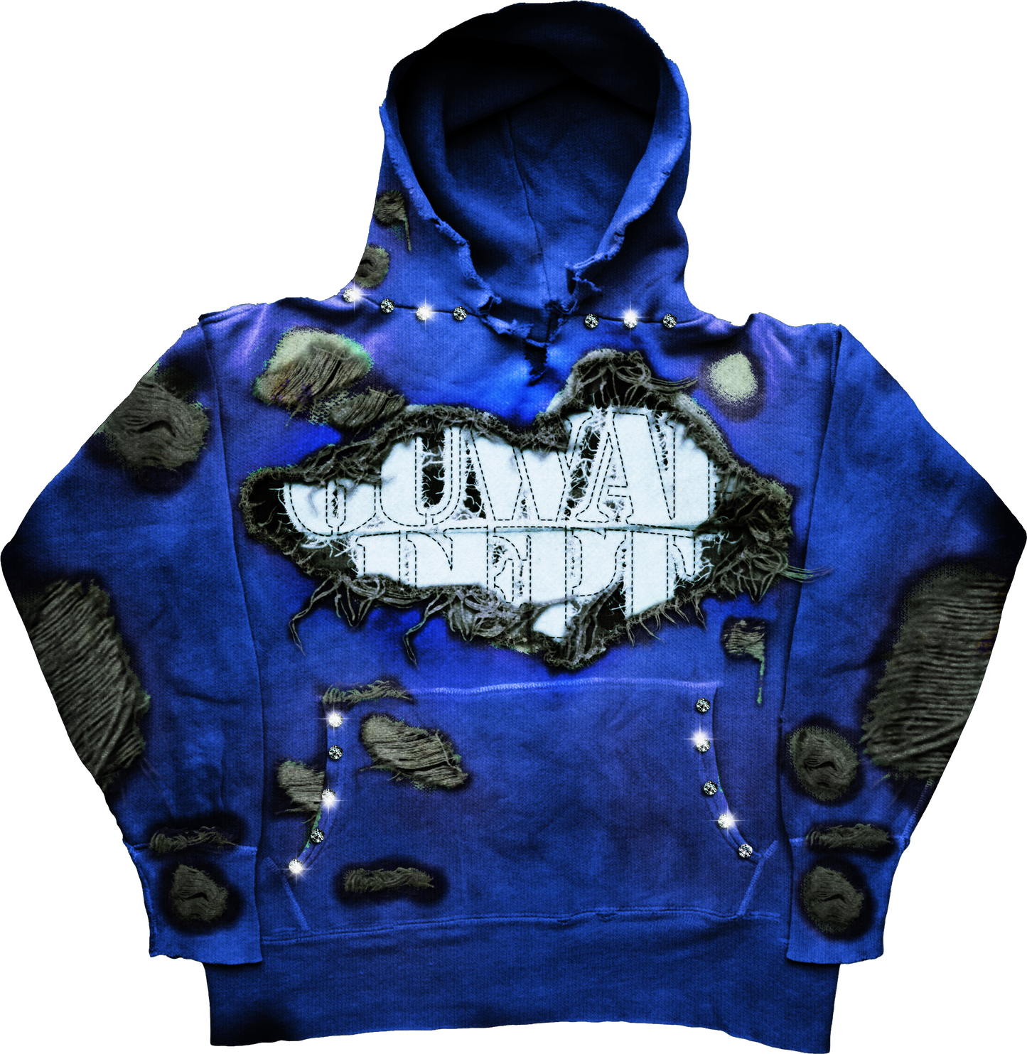 Heart Of Fatigue “Distressed Embroidery” Hoodie