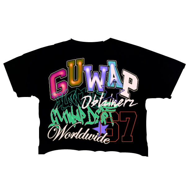 GUWAP DEPT WORLDWIDE "Cropped Tee"