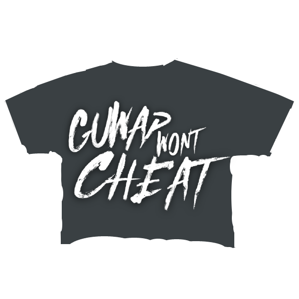 GUWAP WONT CHEAT "Cropped Tee"