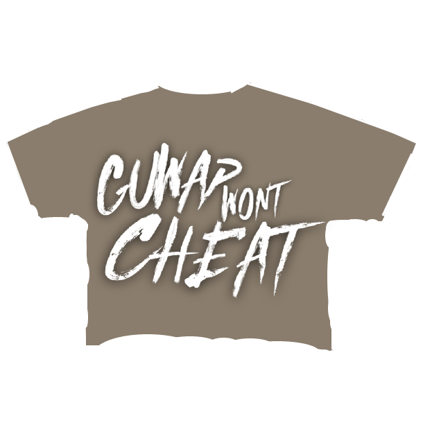 GUWAP WONT CHEAT "Cropped Tee"