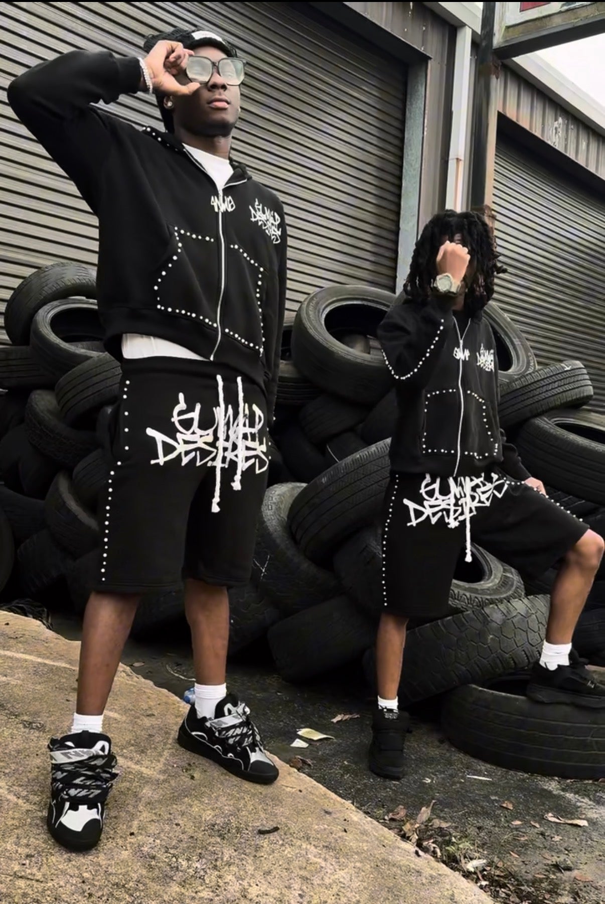 GUWAP DESIRES ZIP UP & SHORTS SET