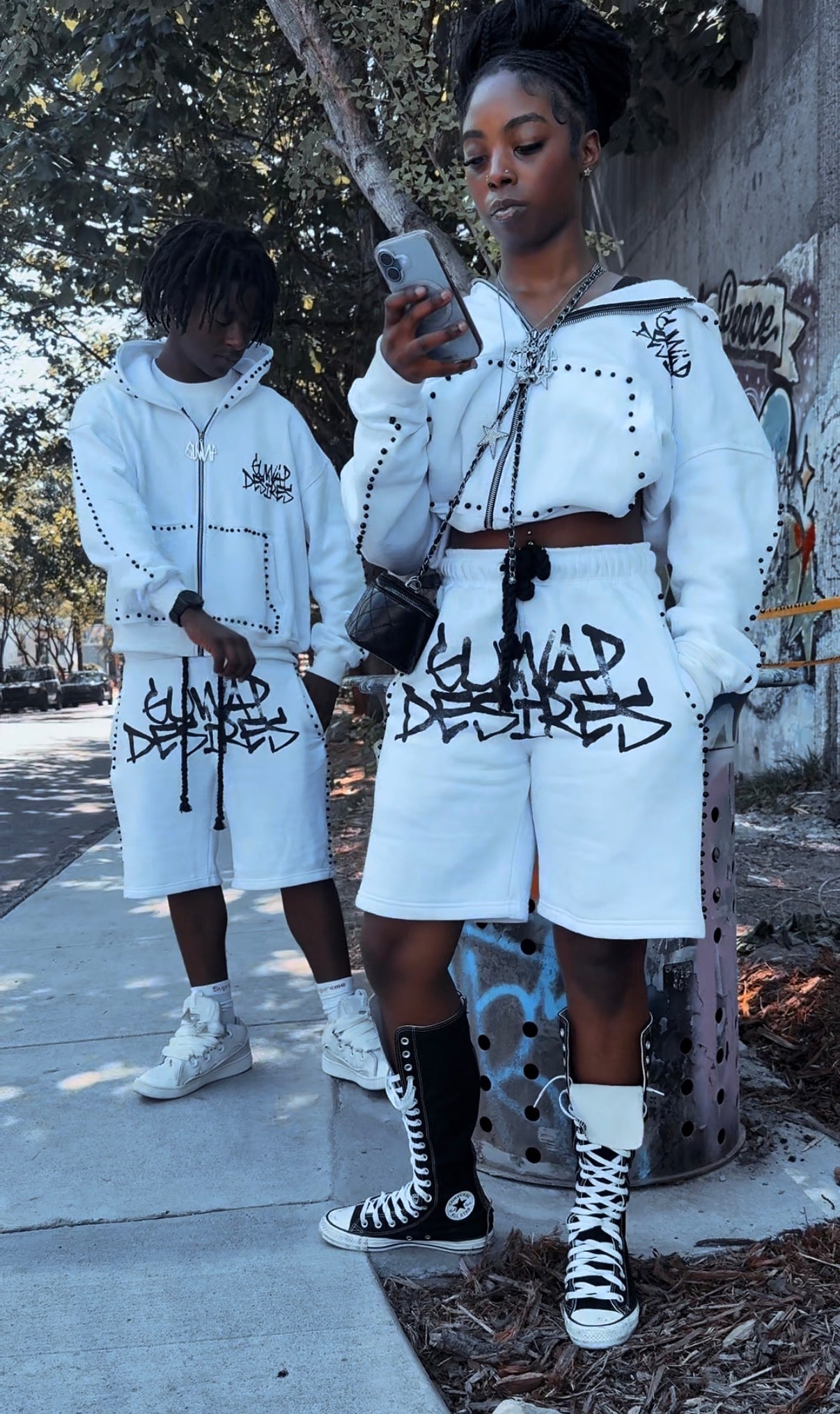 GUWAP DESIRES ZIP UP & SHORTS SET