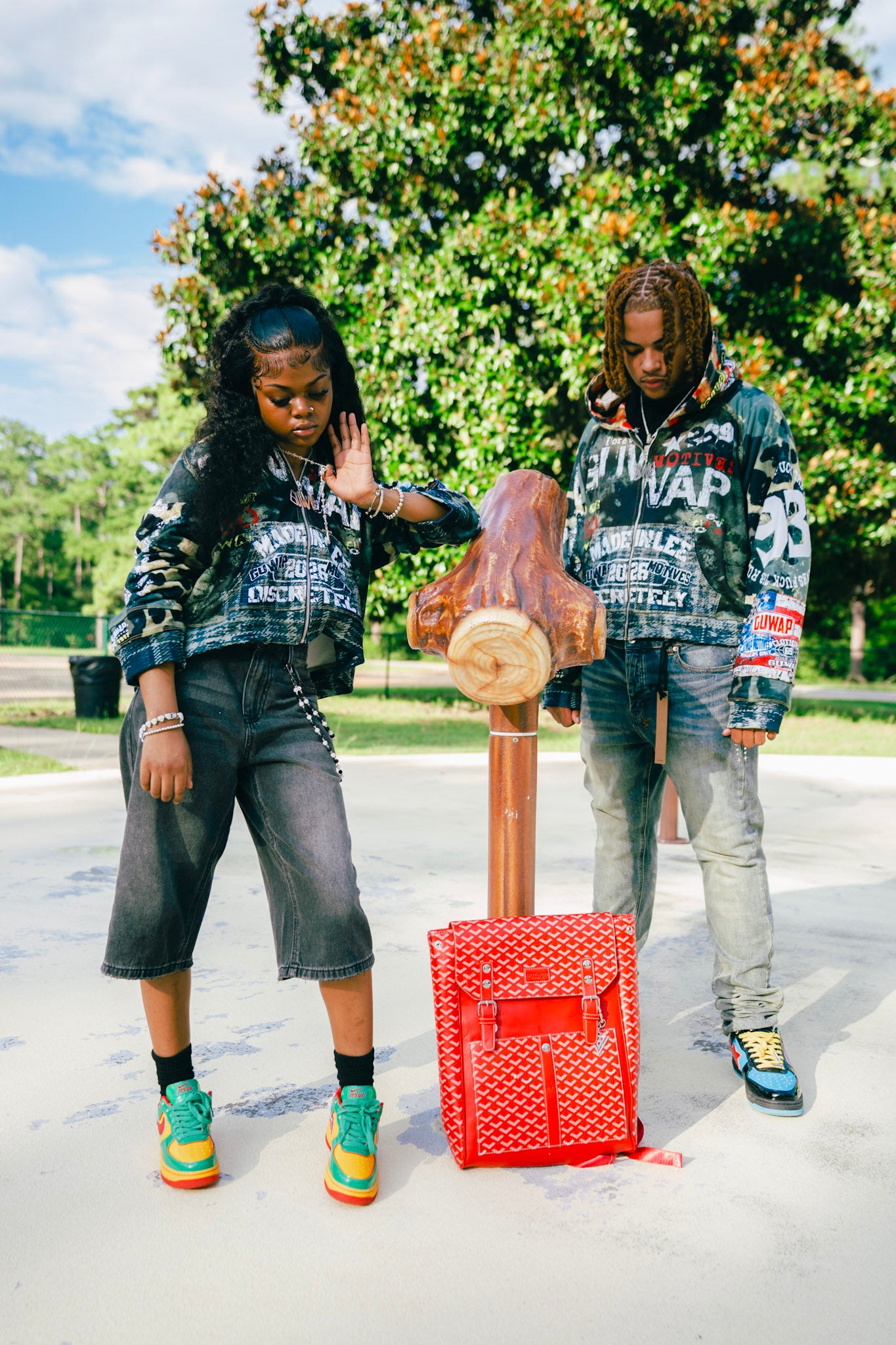 GUWAP “Made Discretely” Camo Zip Up